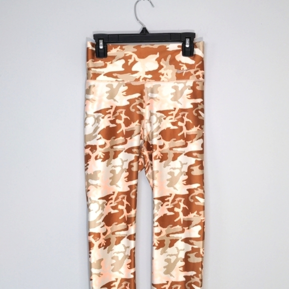 Nike Orange Camo Phantom Desert Training Speed Tights Dri-fit Brown Tan Size XS - Picture 3 of 13